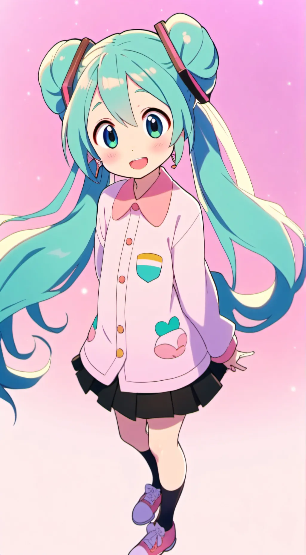 ai character: Miku background