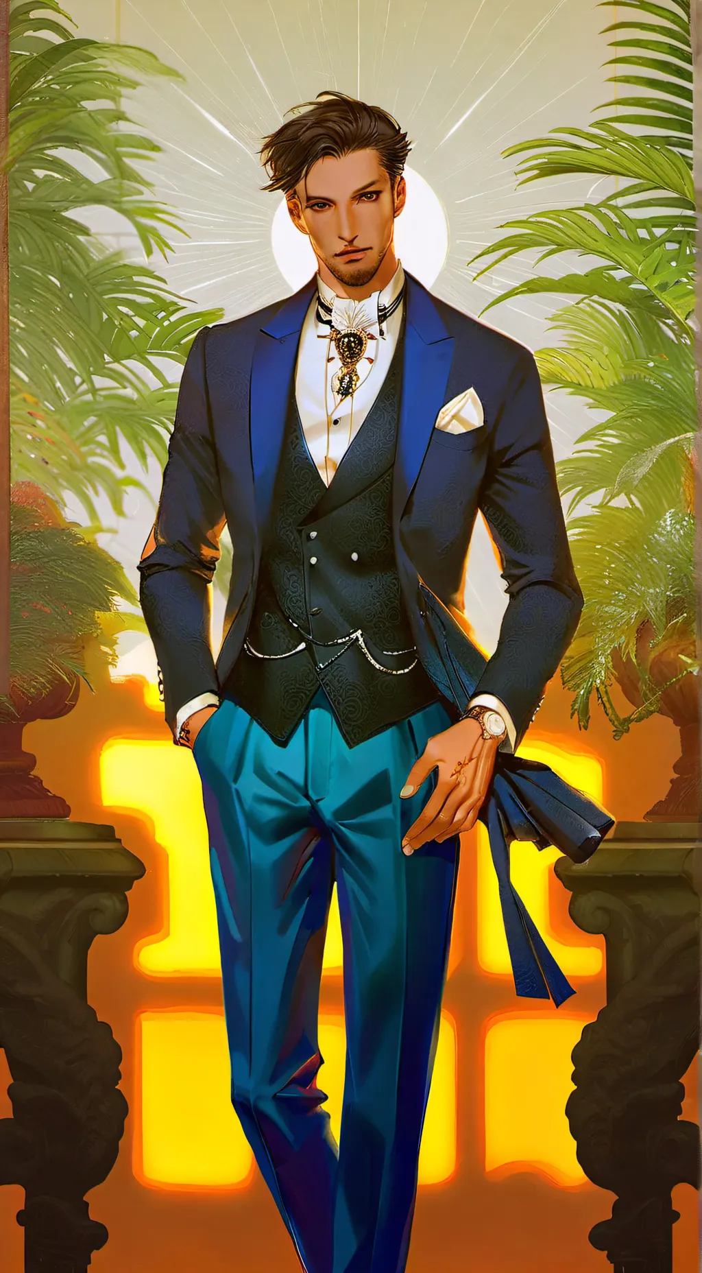 ai character: Leroy Germaine  background