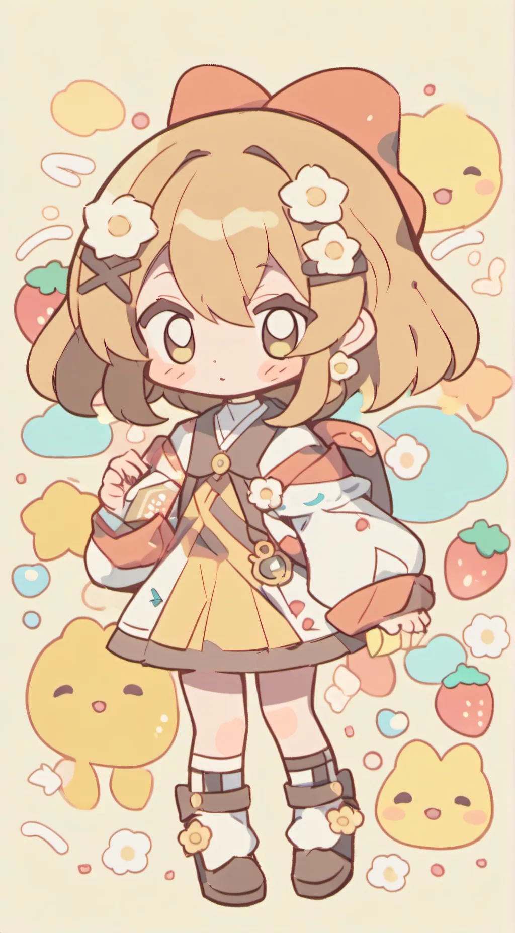 ai character: Dandys world hates background