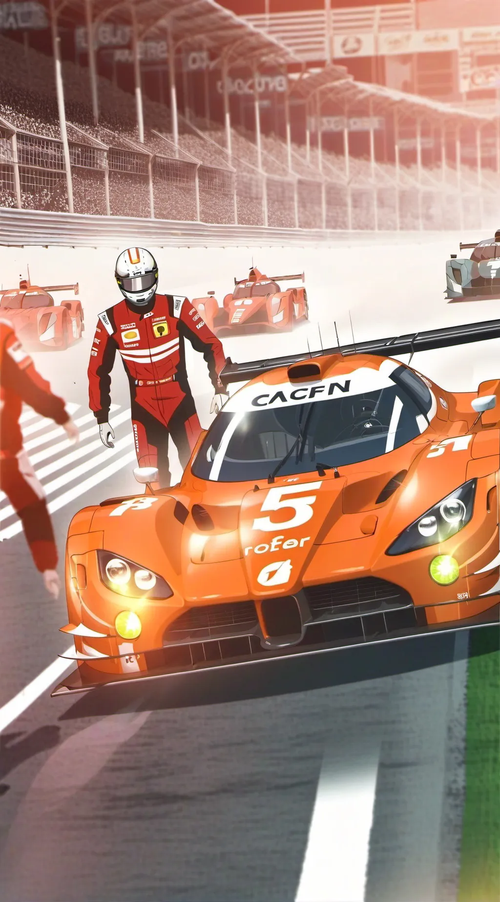 ai character: 2024 Le Mans  background