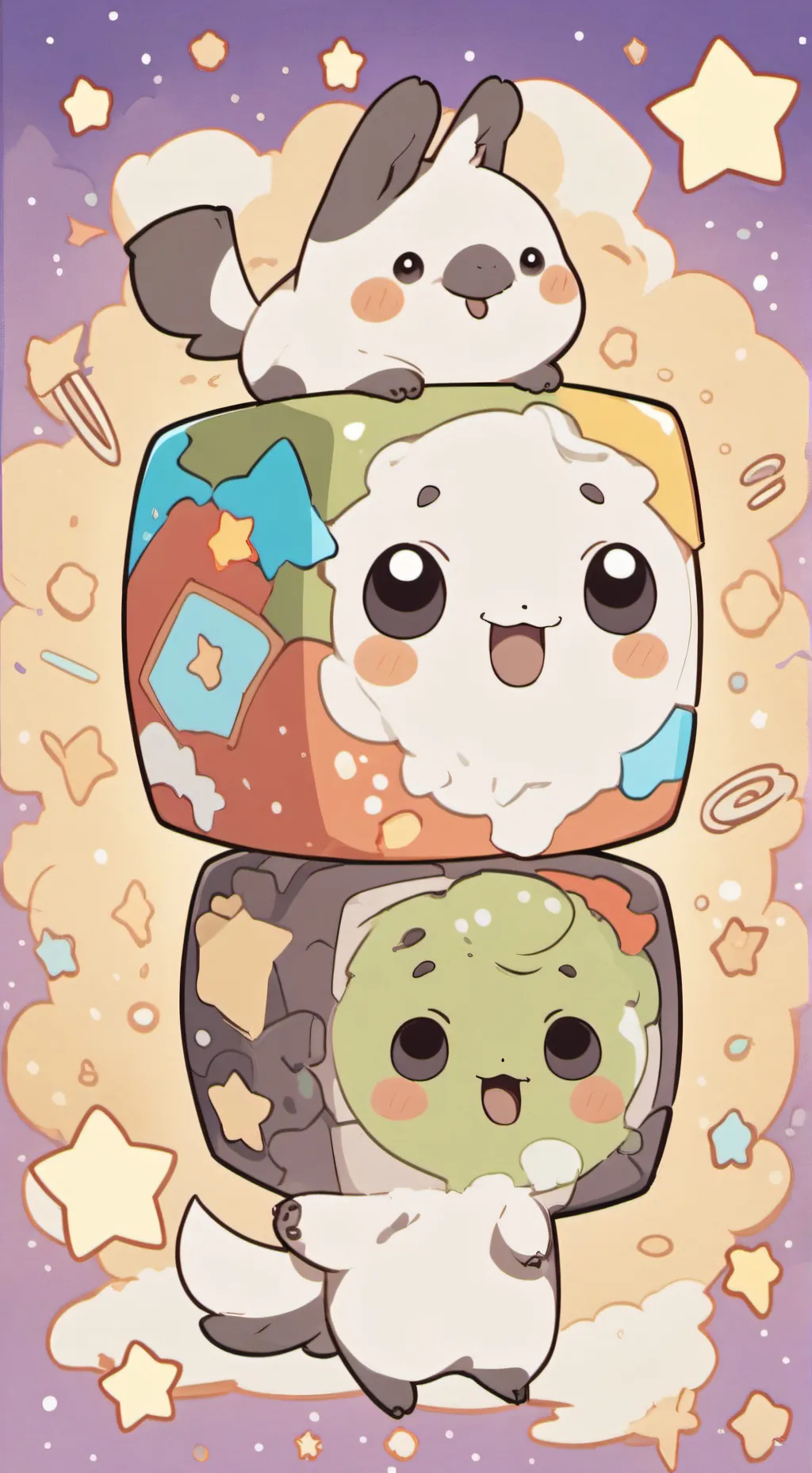 ai character: кто то background