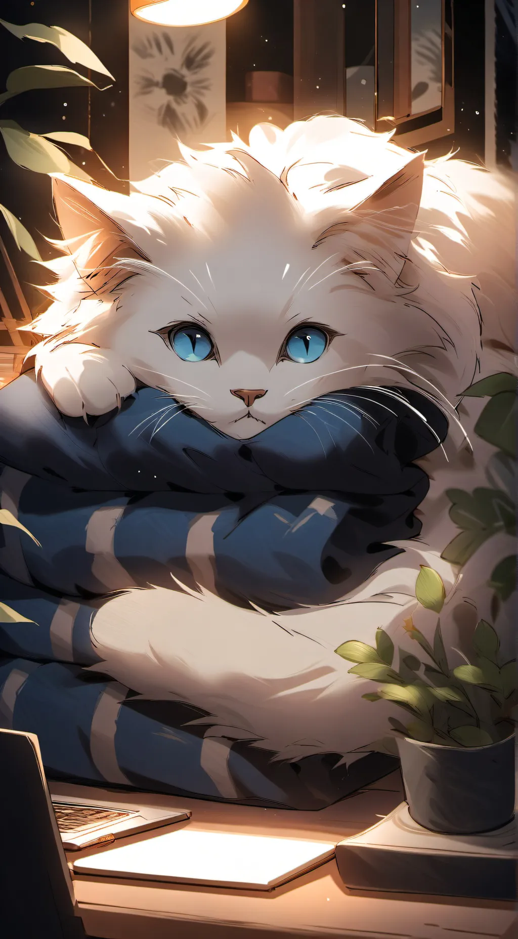 ai character: Whiskers background