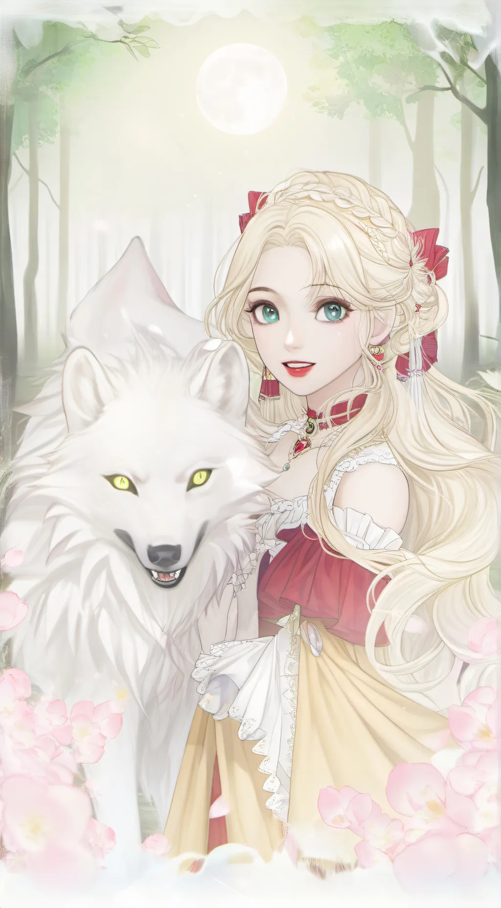 ai character: luna background