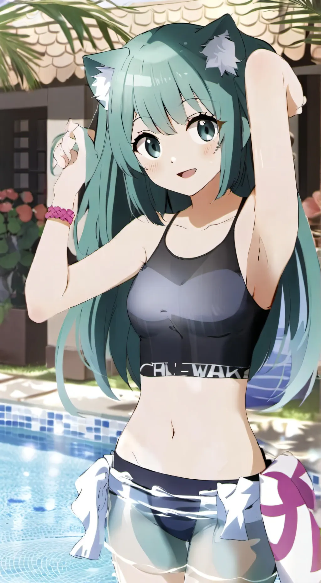 ai character: Neko! ⸝꙳.‎˖ background