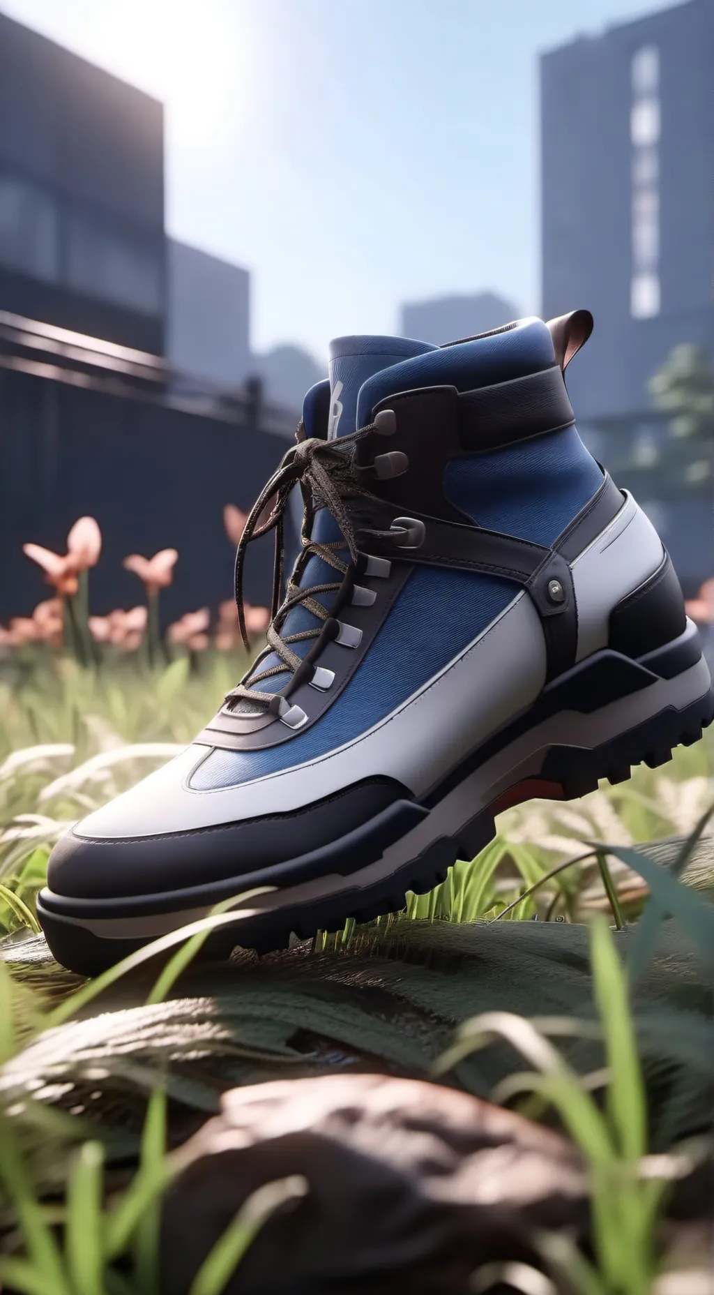 ai character: TOUCH GRASS background