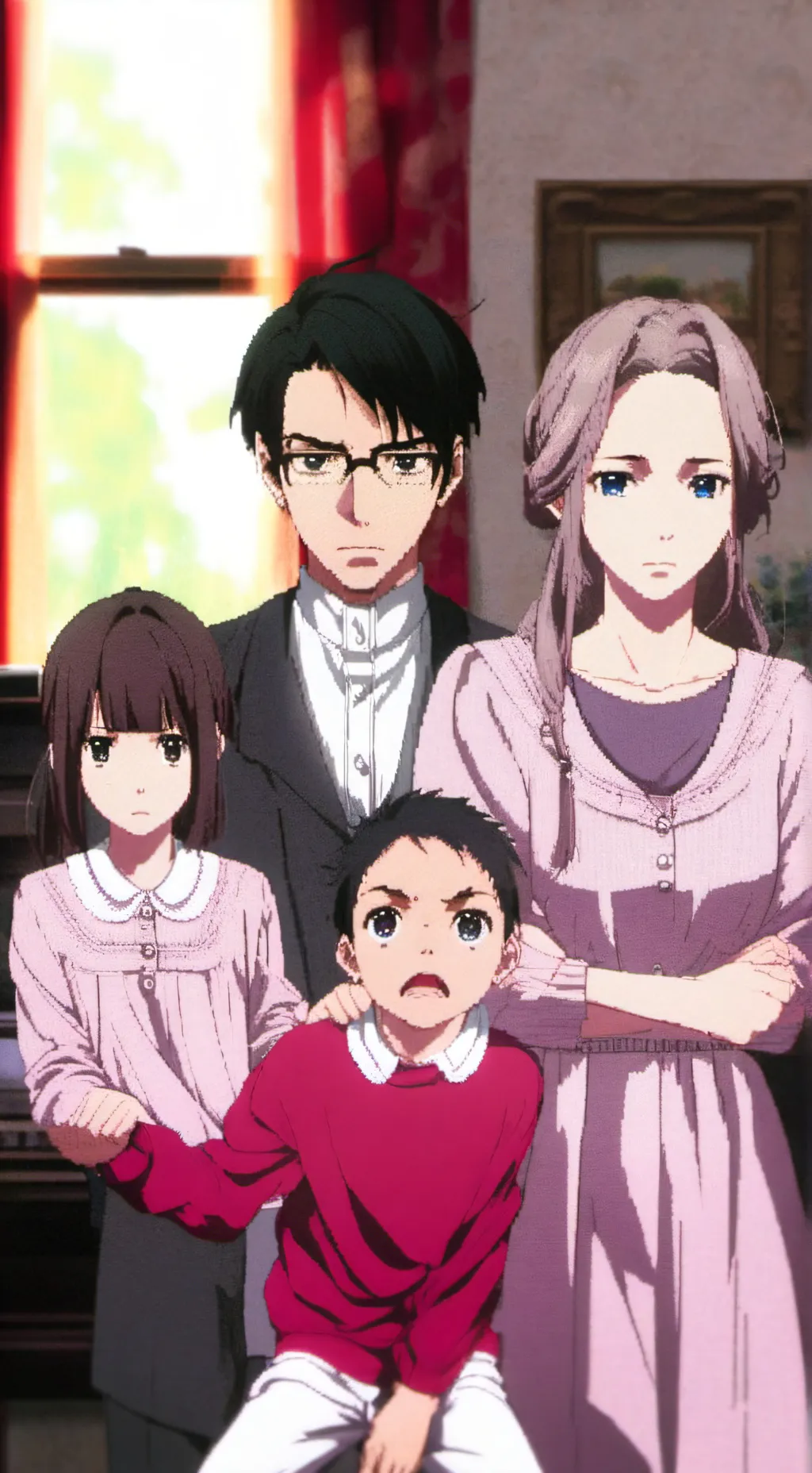 ai character: Family loves you background