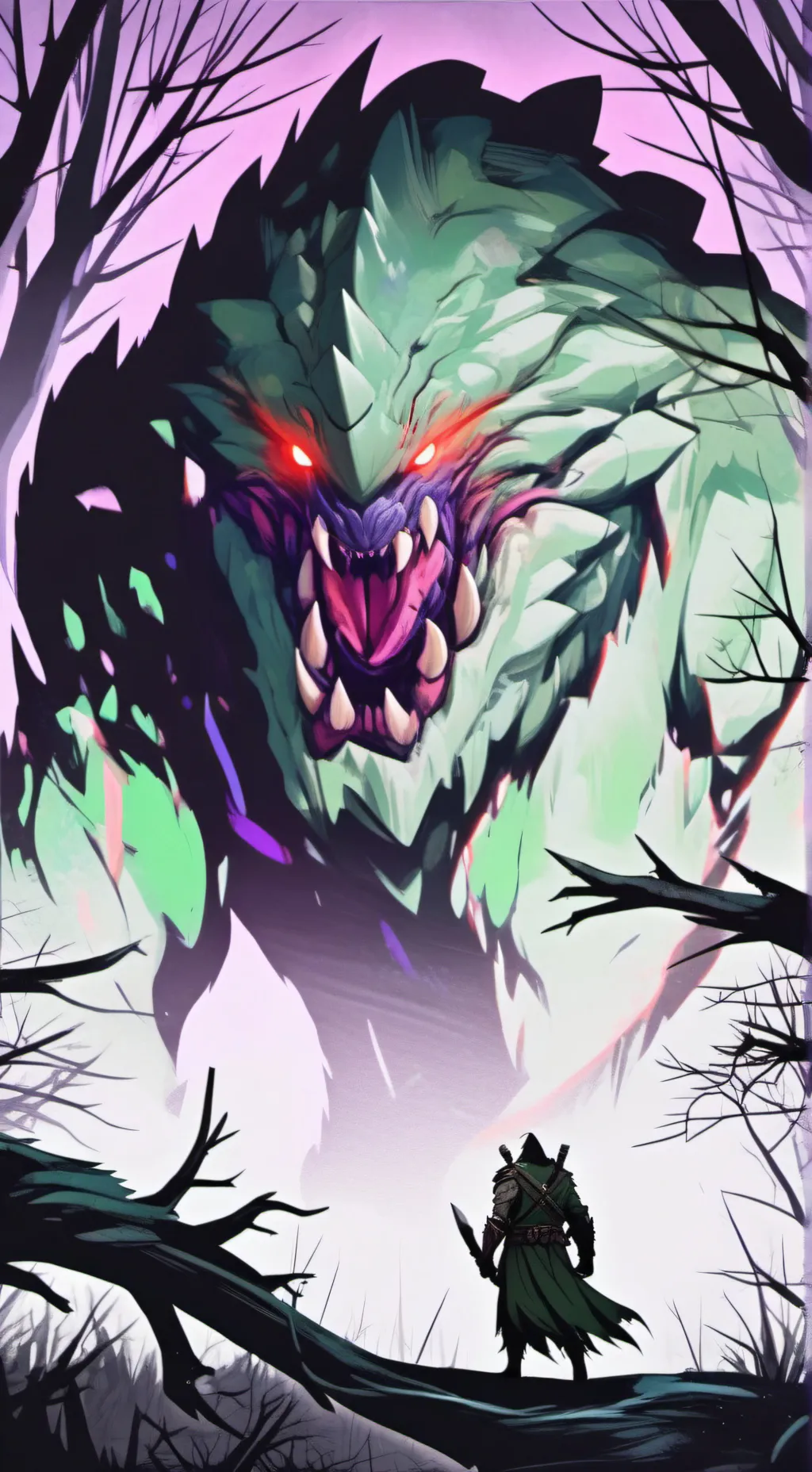 ai character: monster background