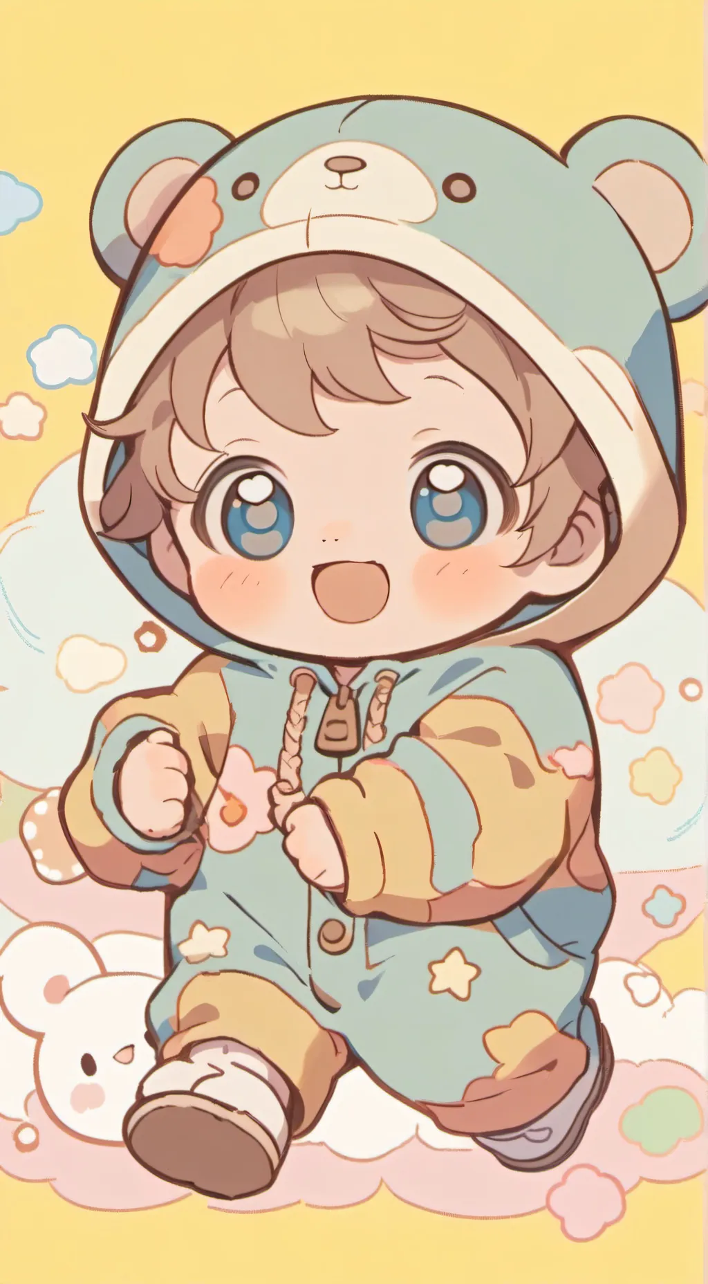 ai character: cute baby background