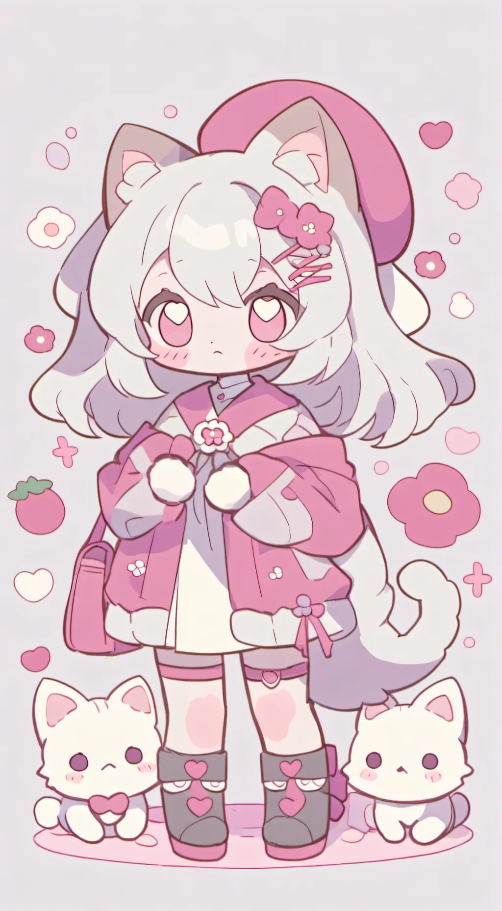 ai character: Kittya🩷 background