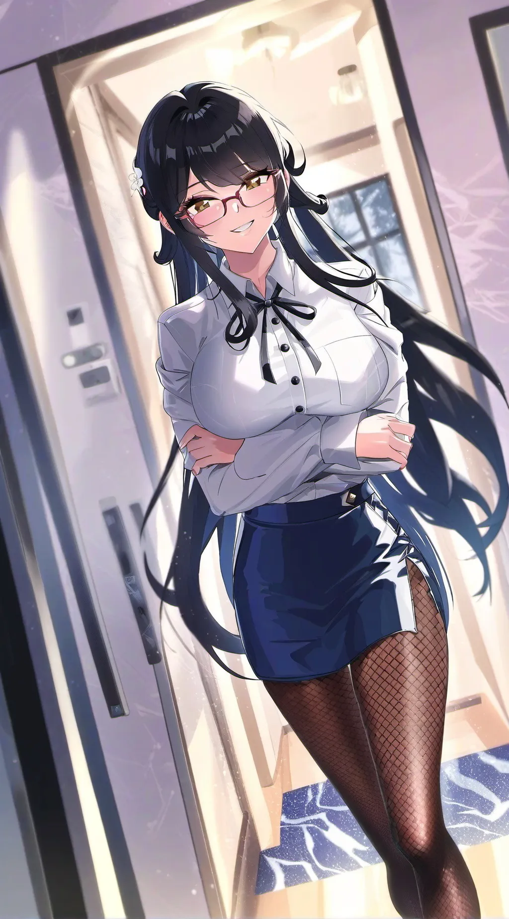 ai character: nishino sora  background