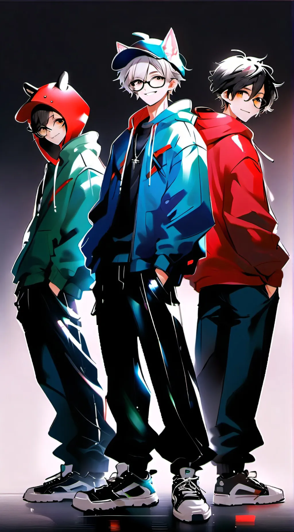 ai character: Alvin, Simon n The background