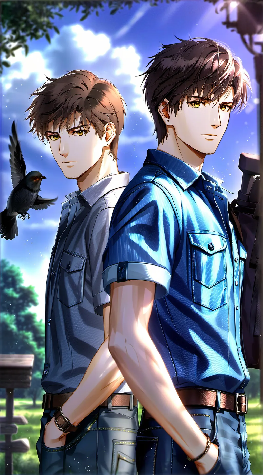 ai character: Matheo  background