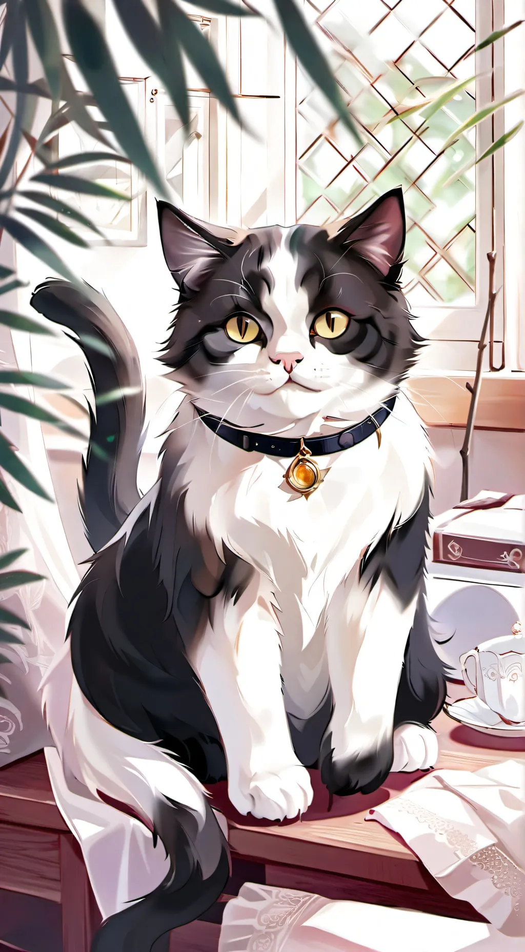 ai character: Gatto background