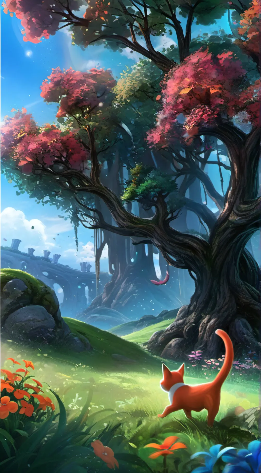 ai character: Gato A background