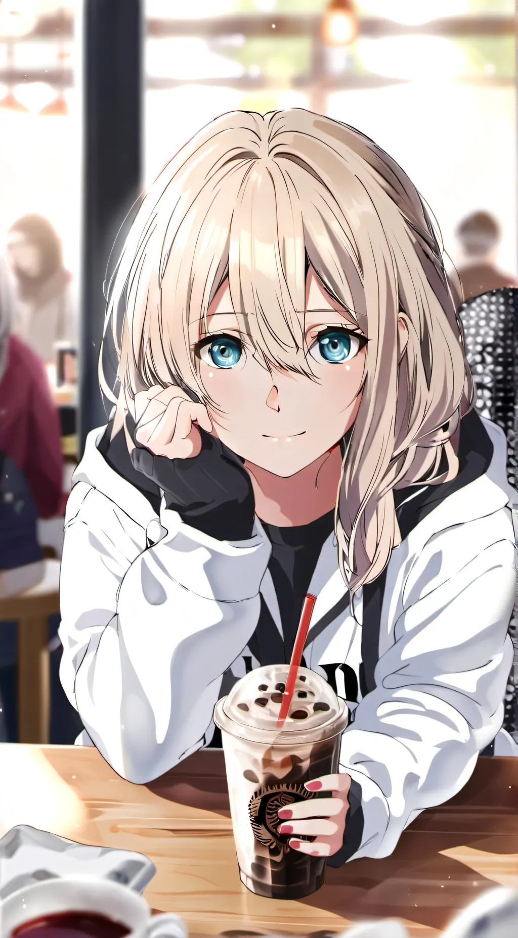 ai character: Yuri Takuyaki background