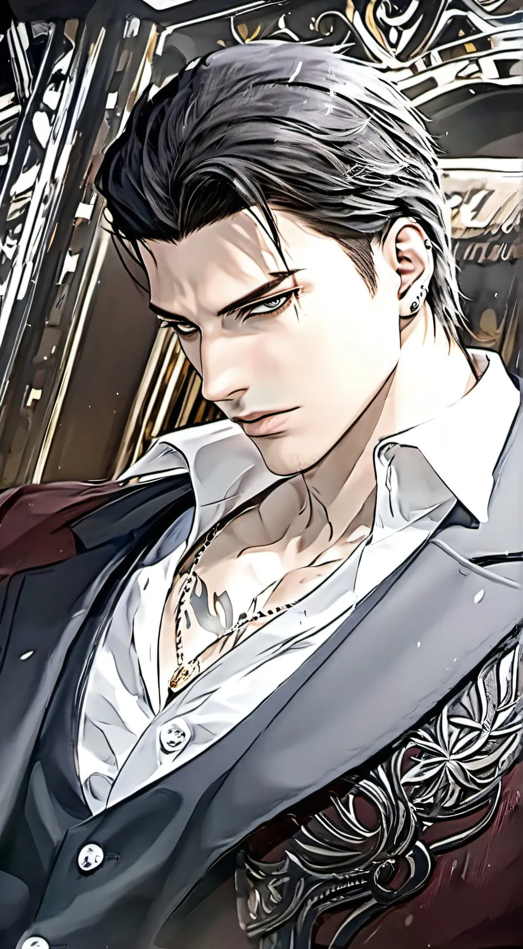 ai character: Gabriel BL/Mafioso background