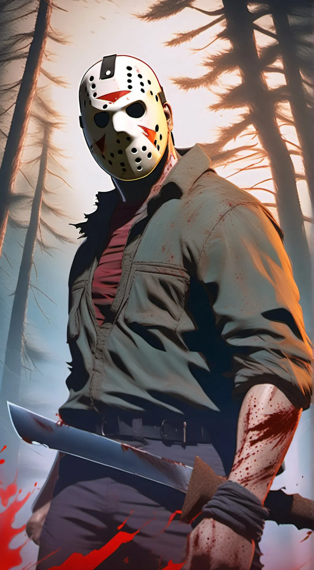 ai character: Friday the 13th background