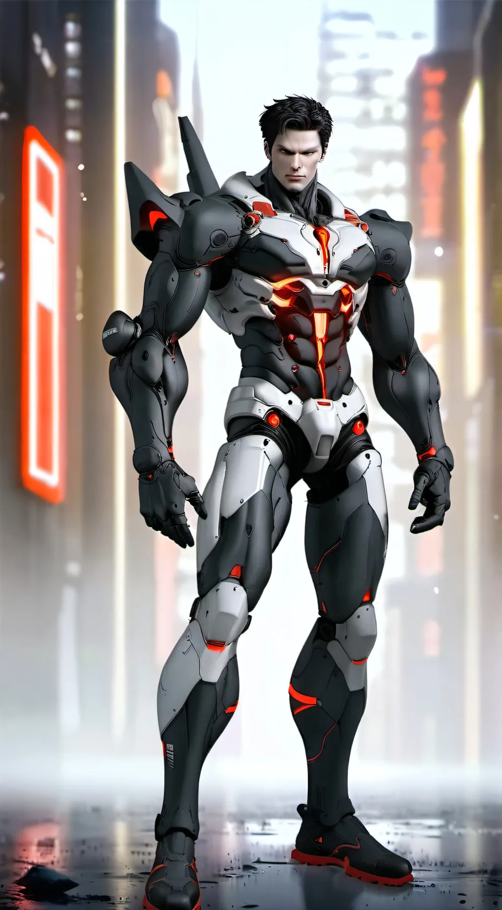 ai character: titan tv man background