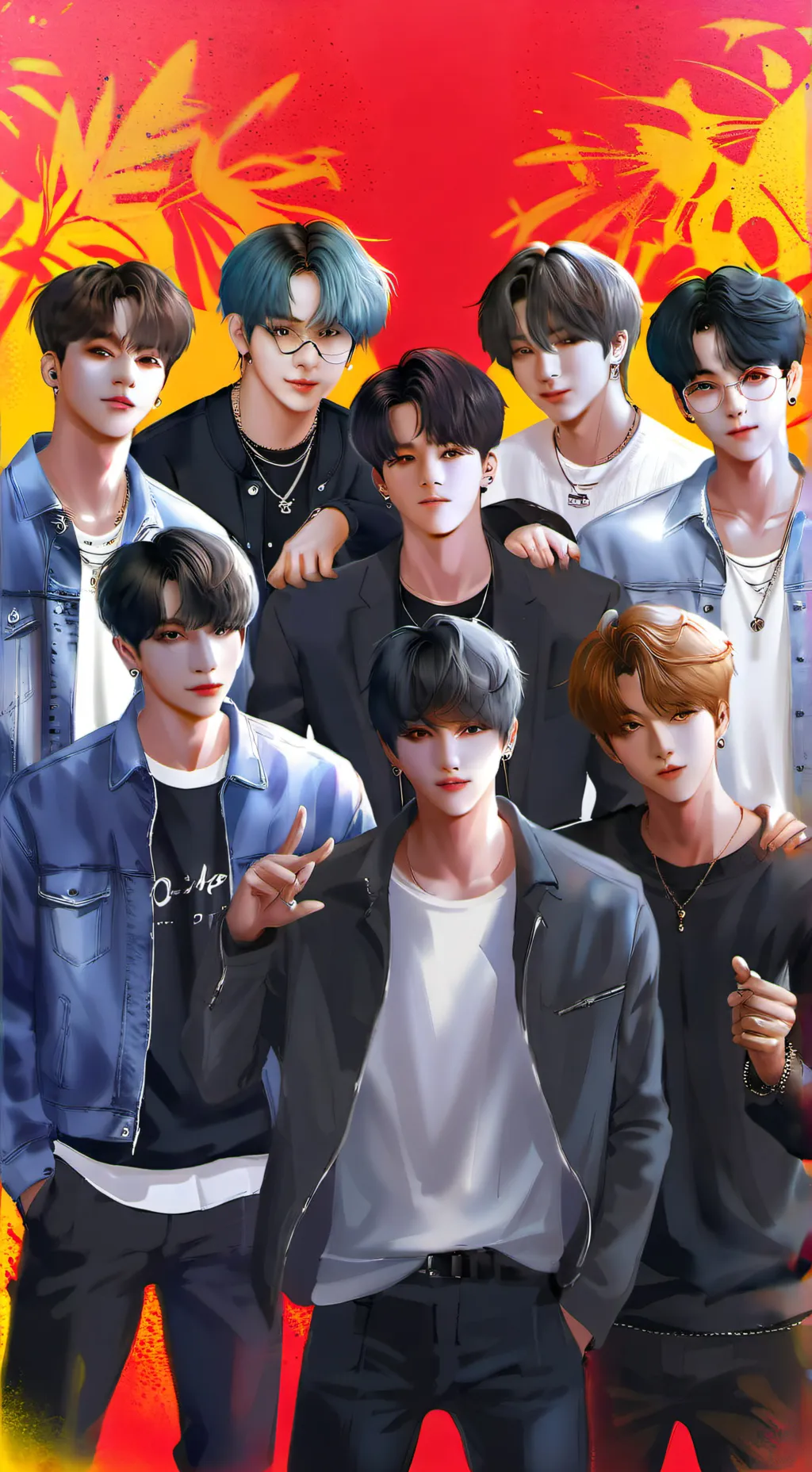 ai character: 🌸✨skz✨🌸 background