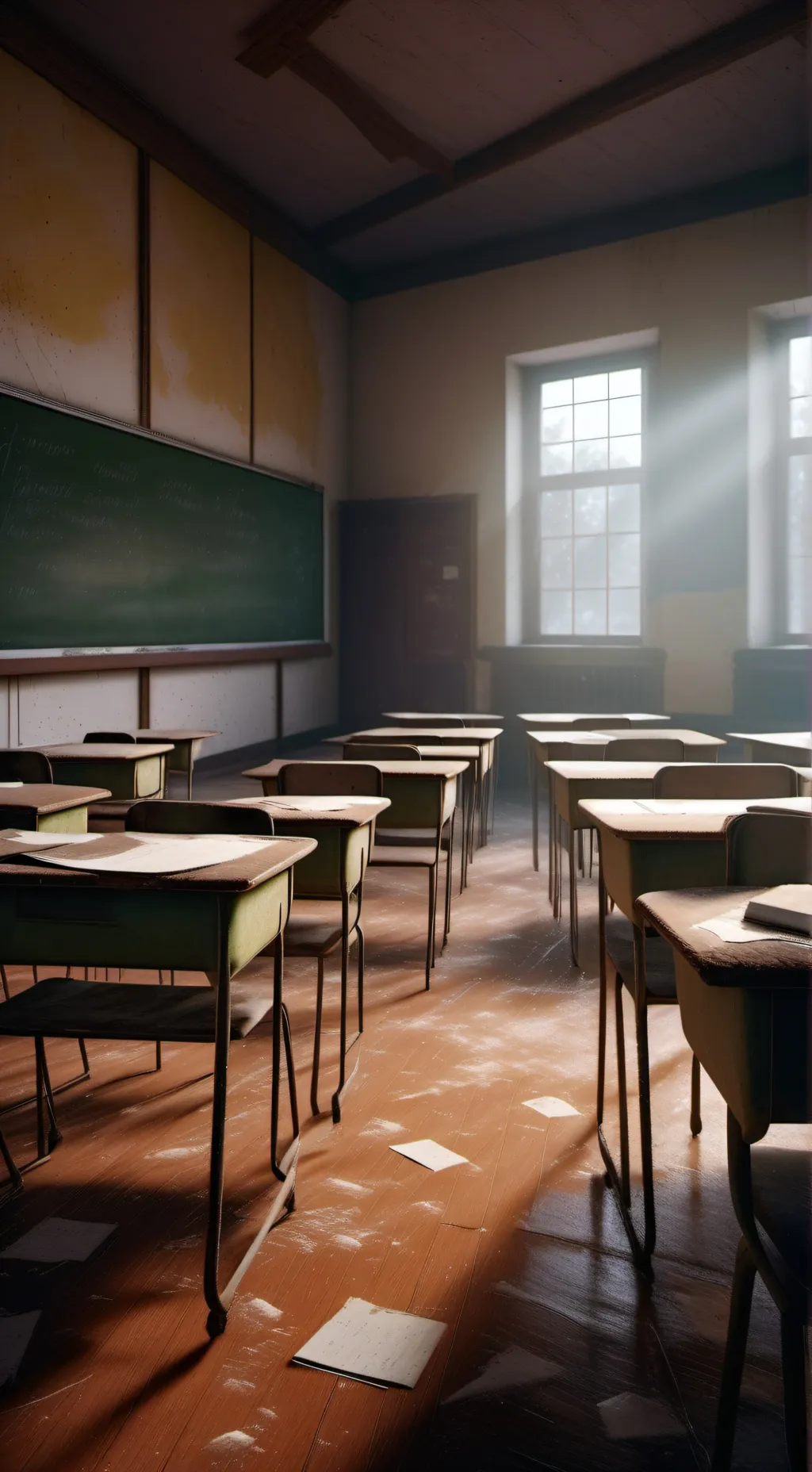 ai character: The Classrooms  background
