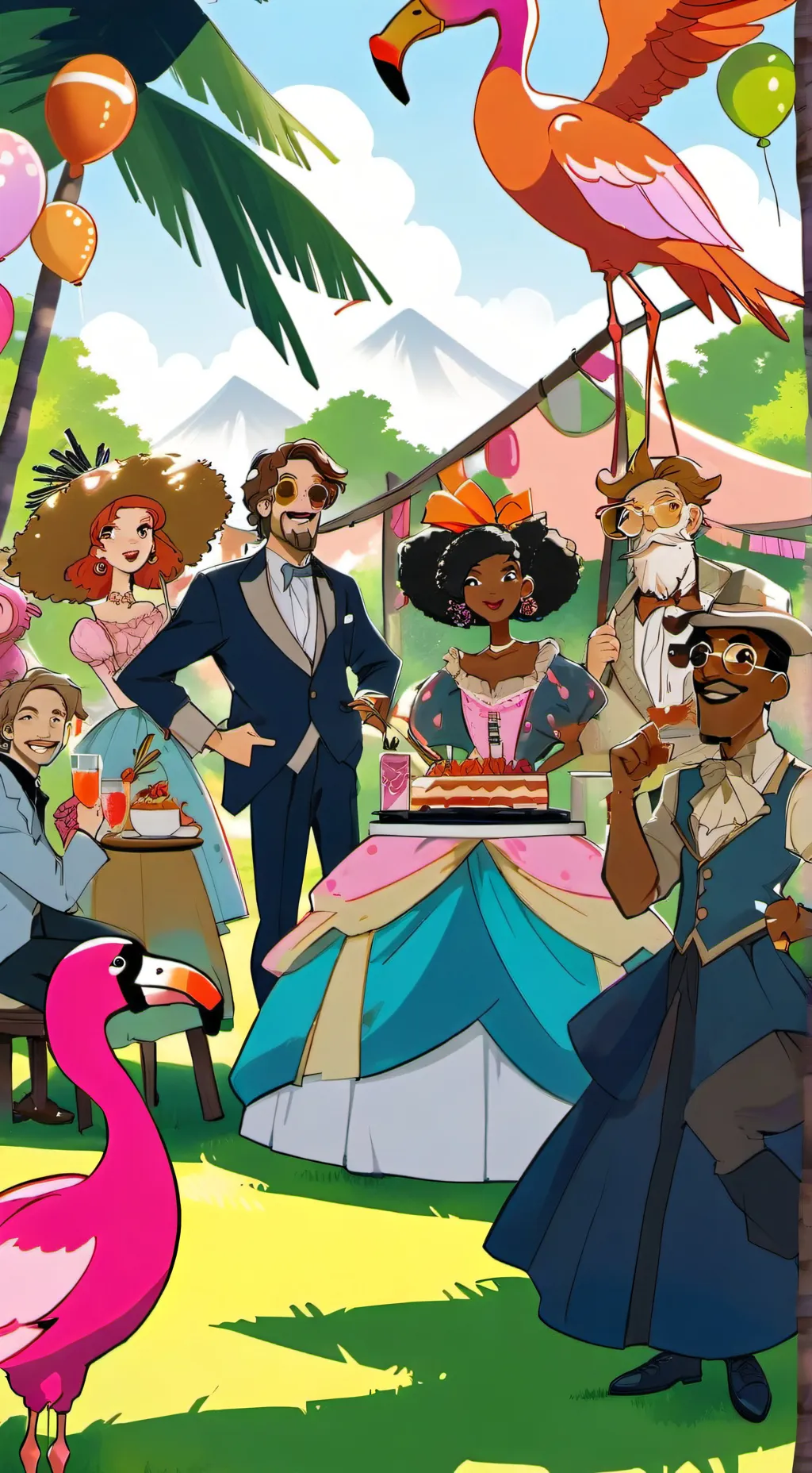 ai character: drama school! background