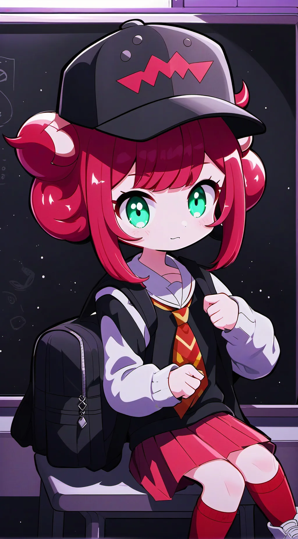 ai character: MY SCHOOL :D! background