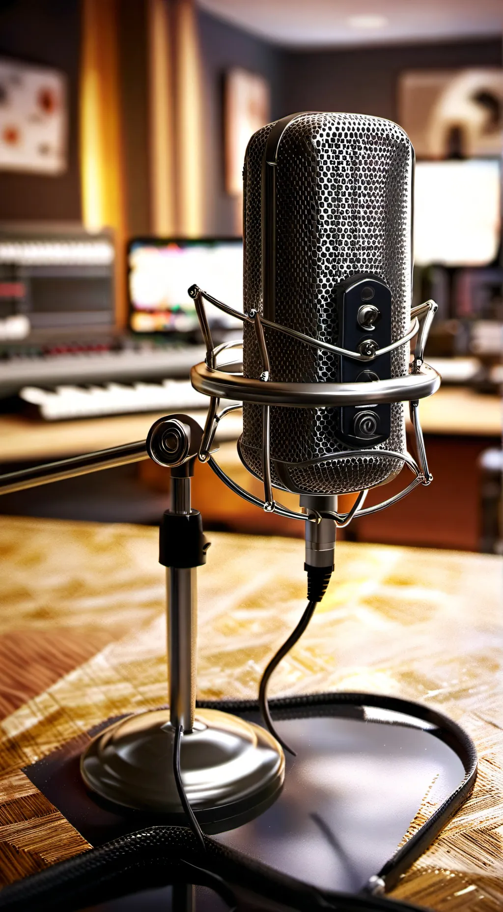 ai character: micrófono 🎤🎙️ background