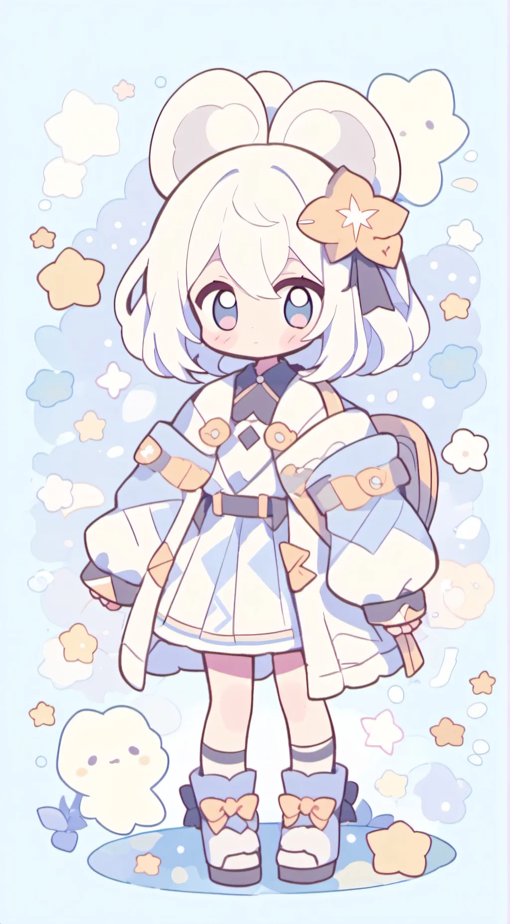 ai character: Fpe haters cat background