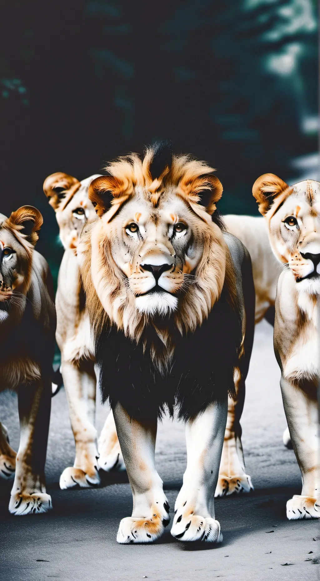 ai character: The sun set pride background