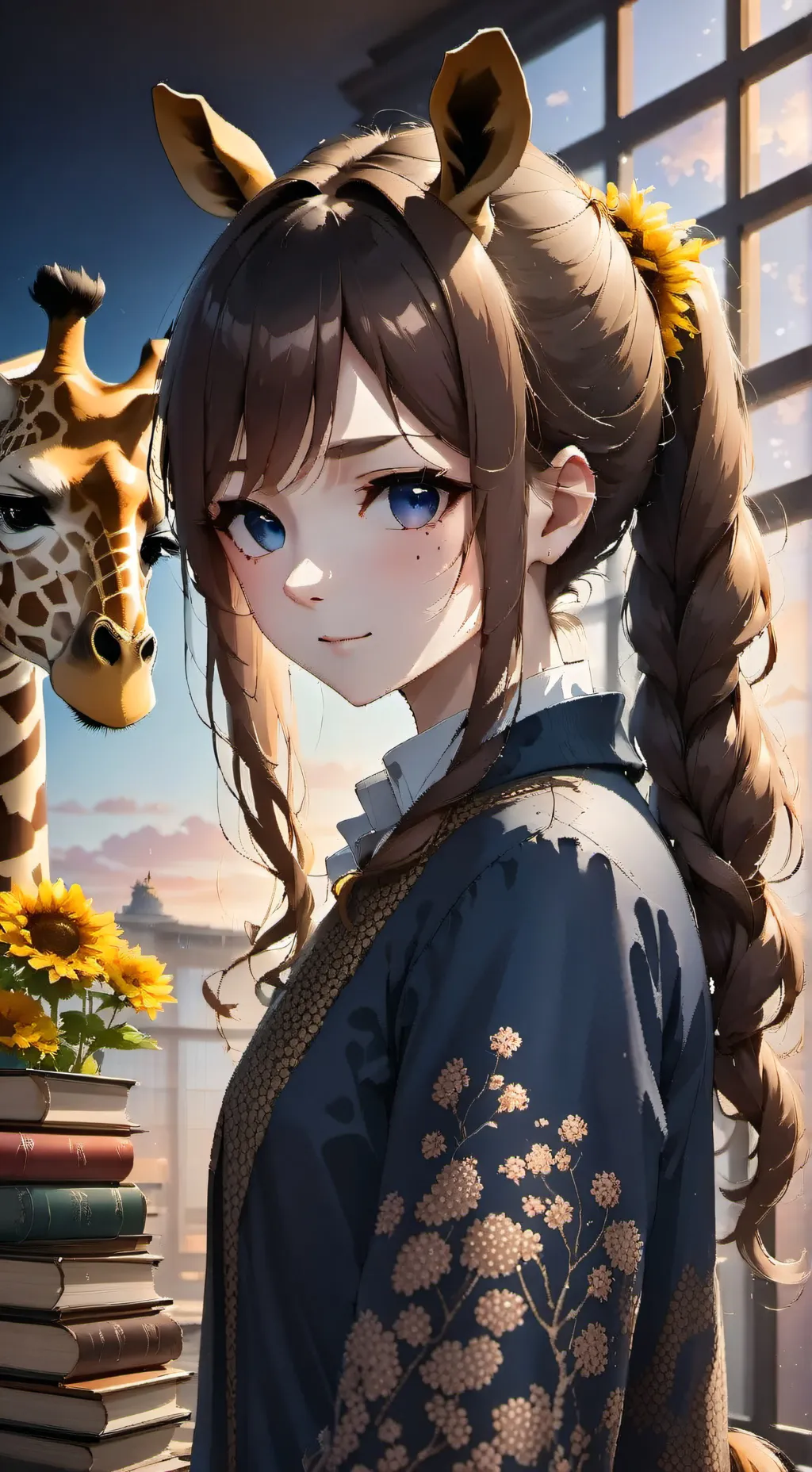 ai character: Giraffina Spirit background