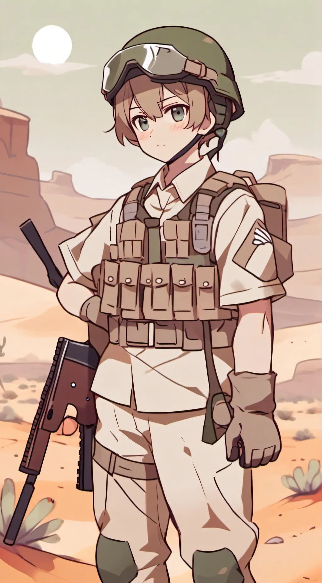 ai character: Dom studio m cod background