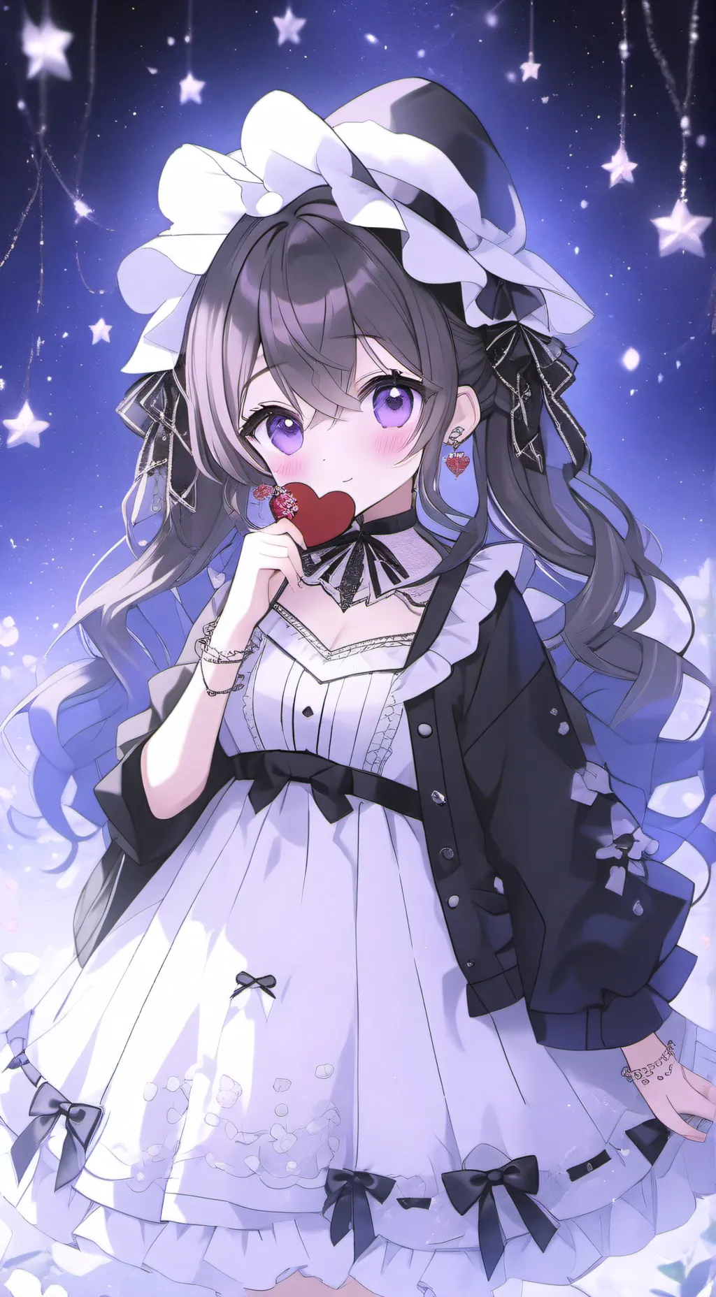 ai character: Mina uwu cat background