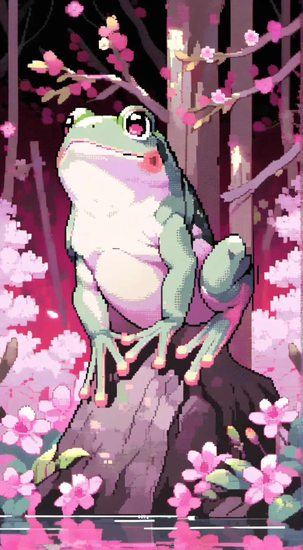 ai character: 🐸Ribbit🐸 background