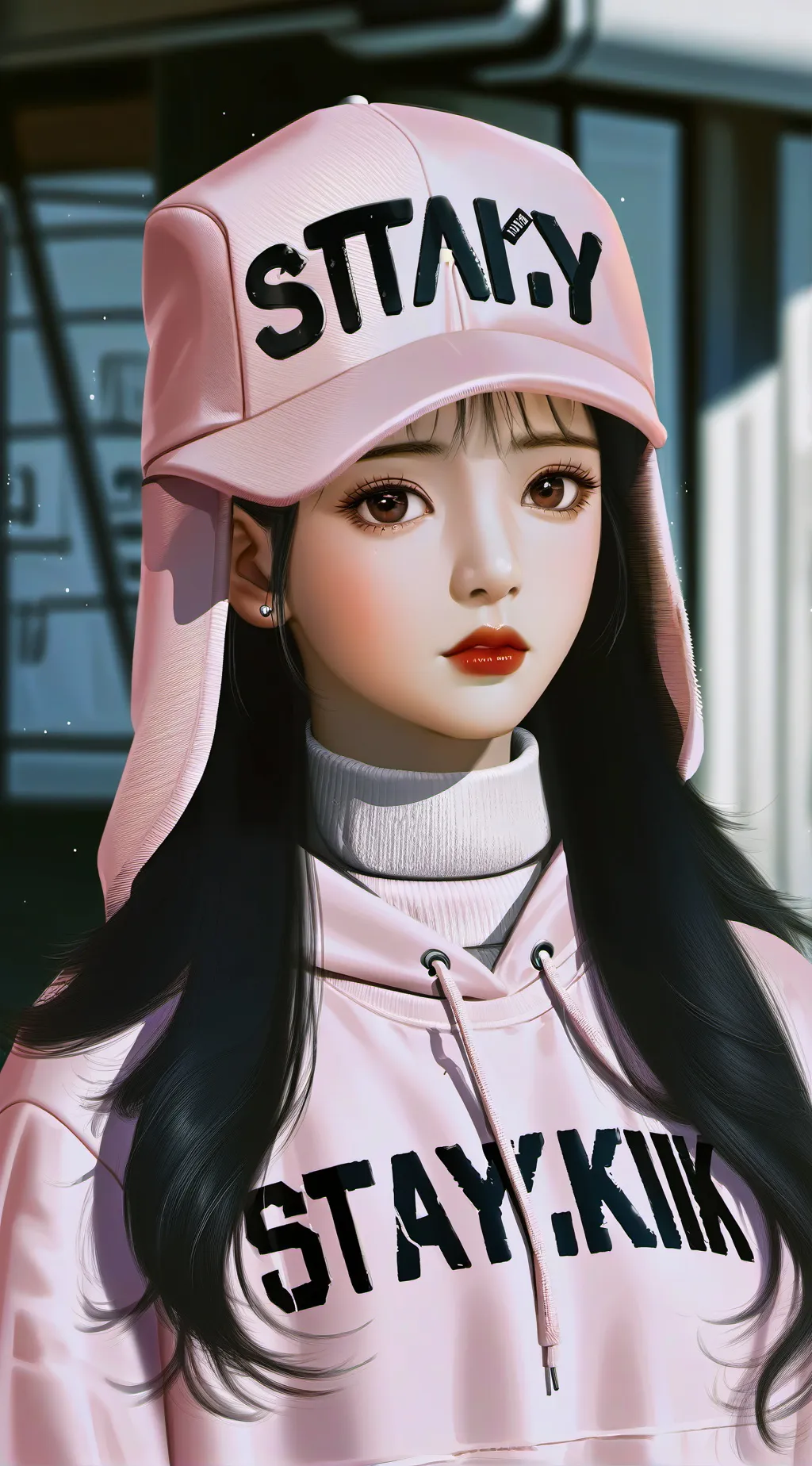 ai character: Stay Girl  background