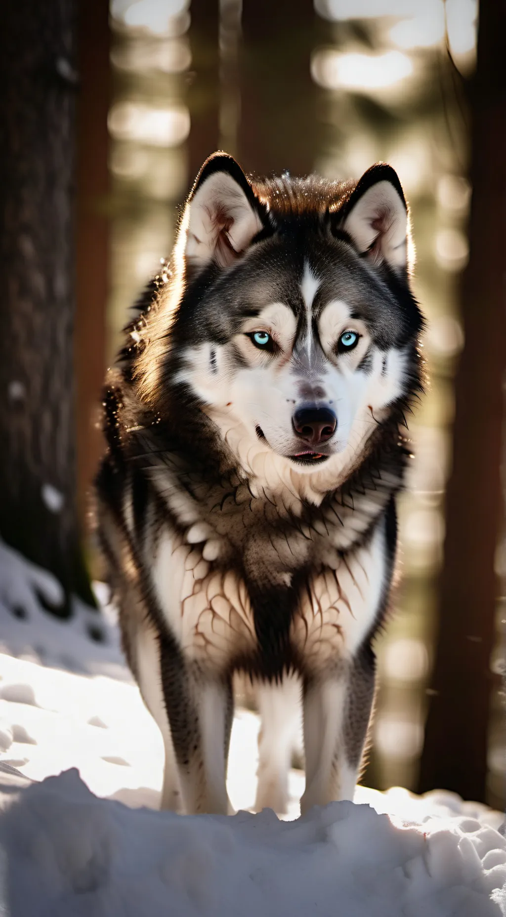 ai character: Husky life background