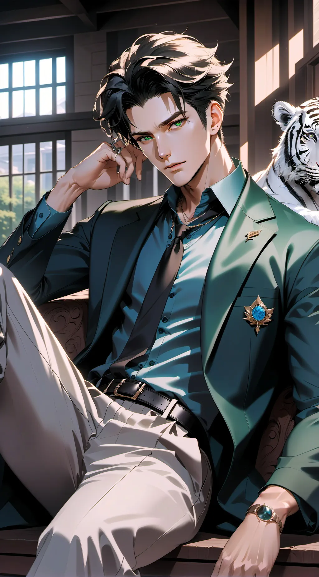 ai character: Leon Devonshire background