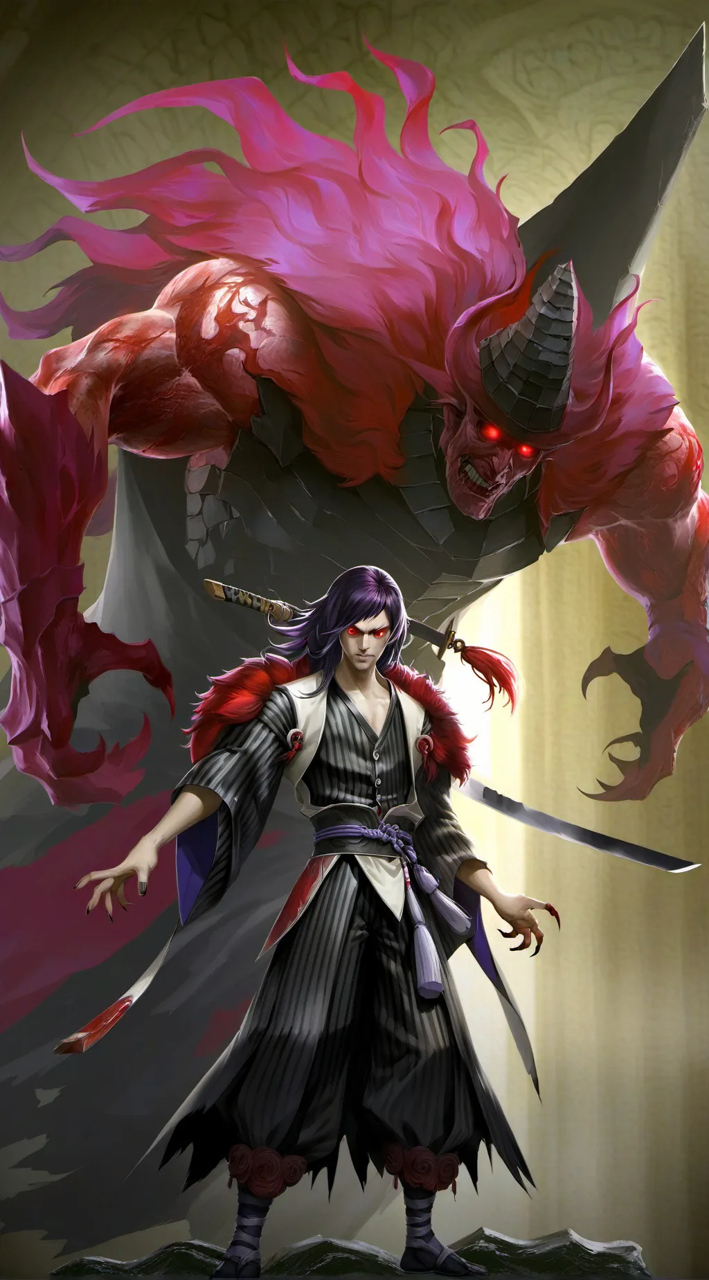 ai character: KOKUSHIBO background