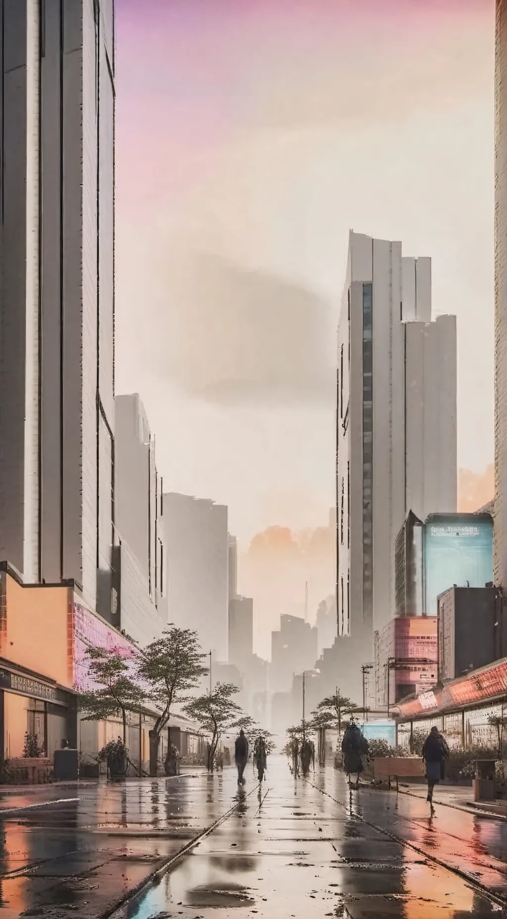 ai character: Places background