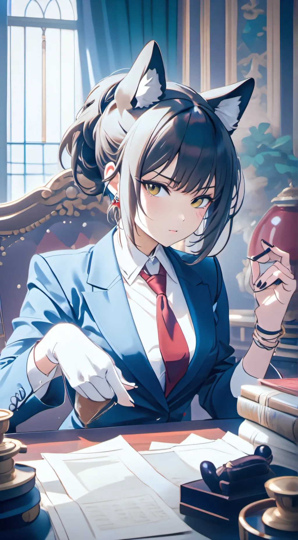 ai character: luna background