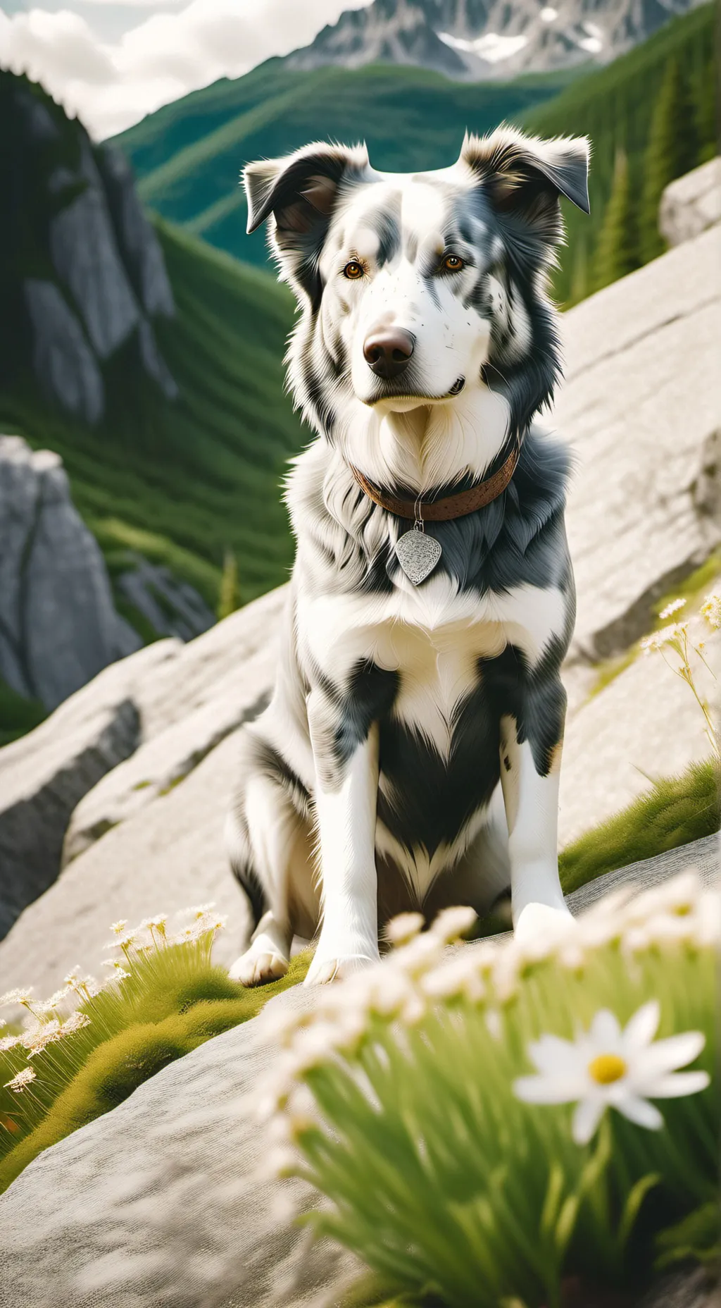 ai character: pebble background