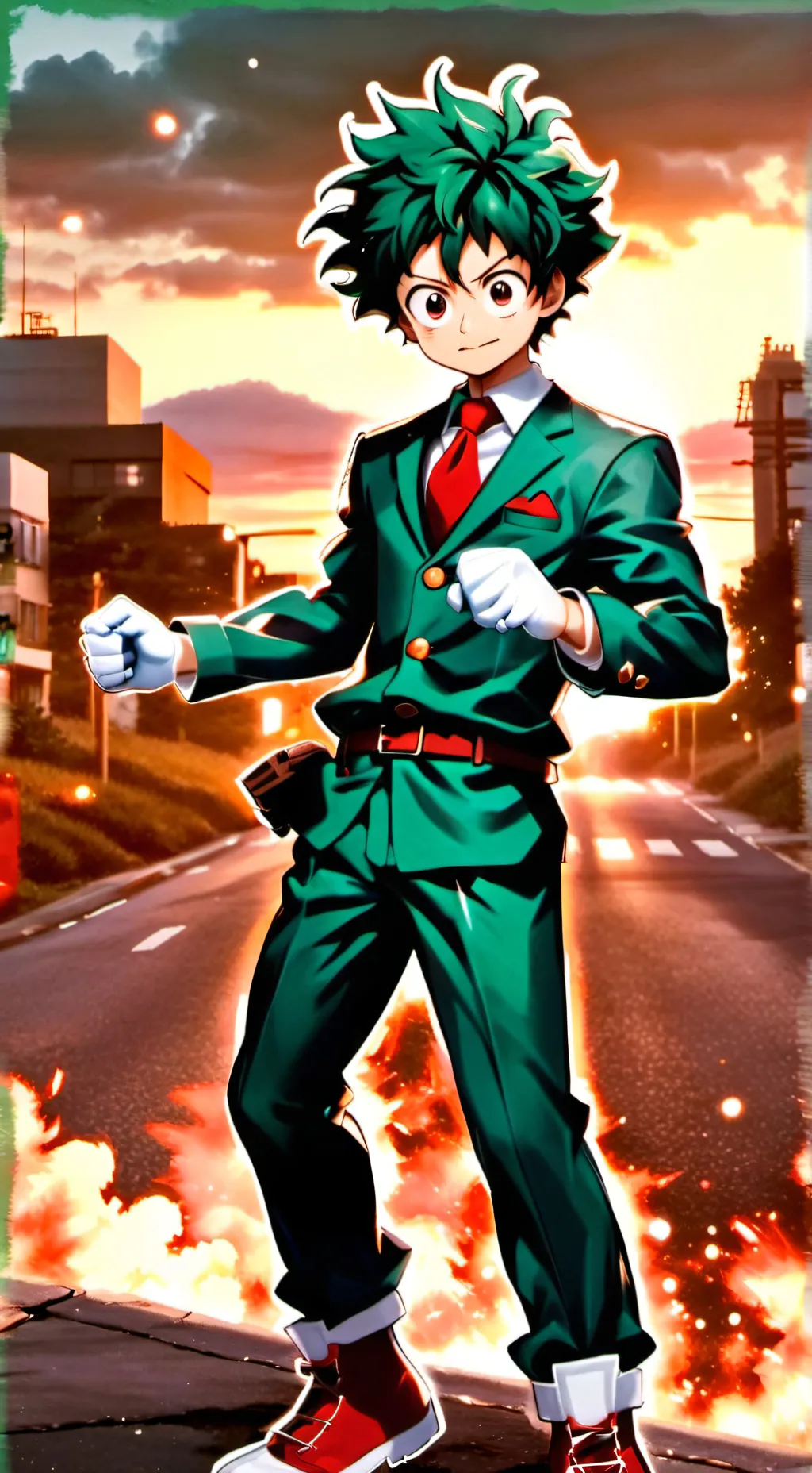 ai character: deku enamorado😃 background