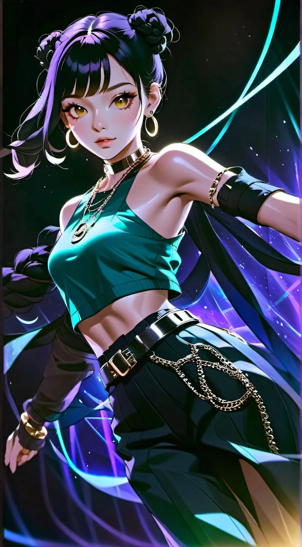 ai character: Zoey  background