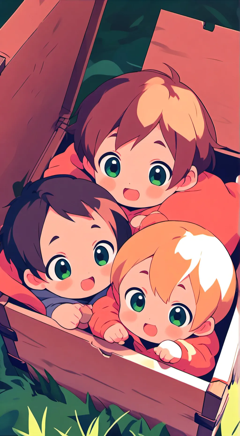 ai character: abandoned babies background