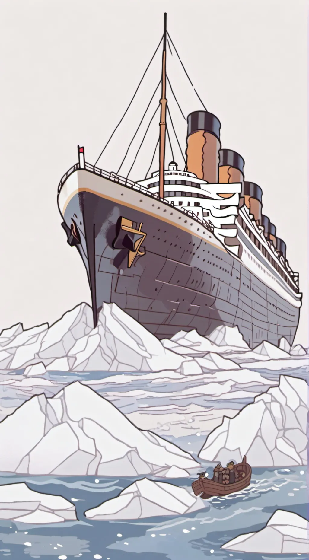 ai character: Titanic  background