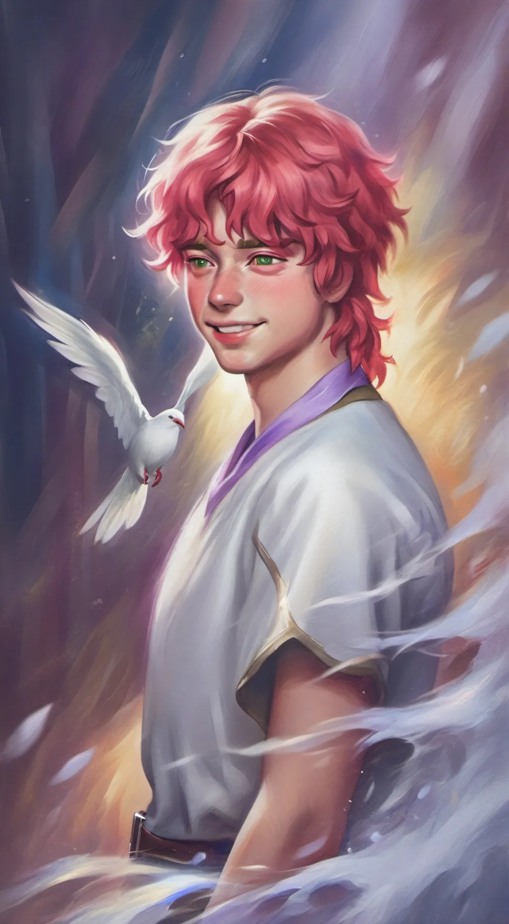 ai character: cupid from dti  background
