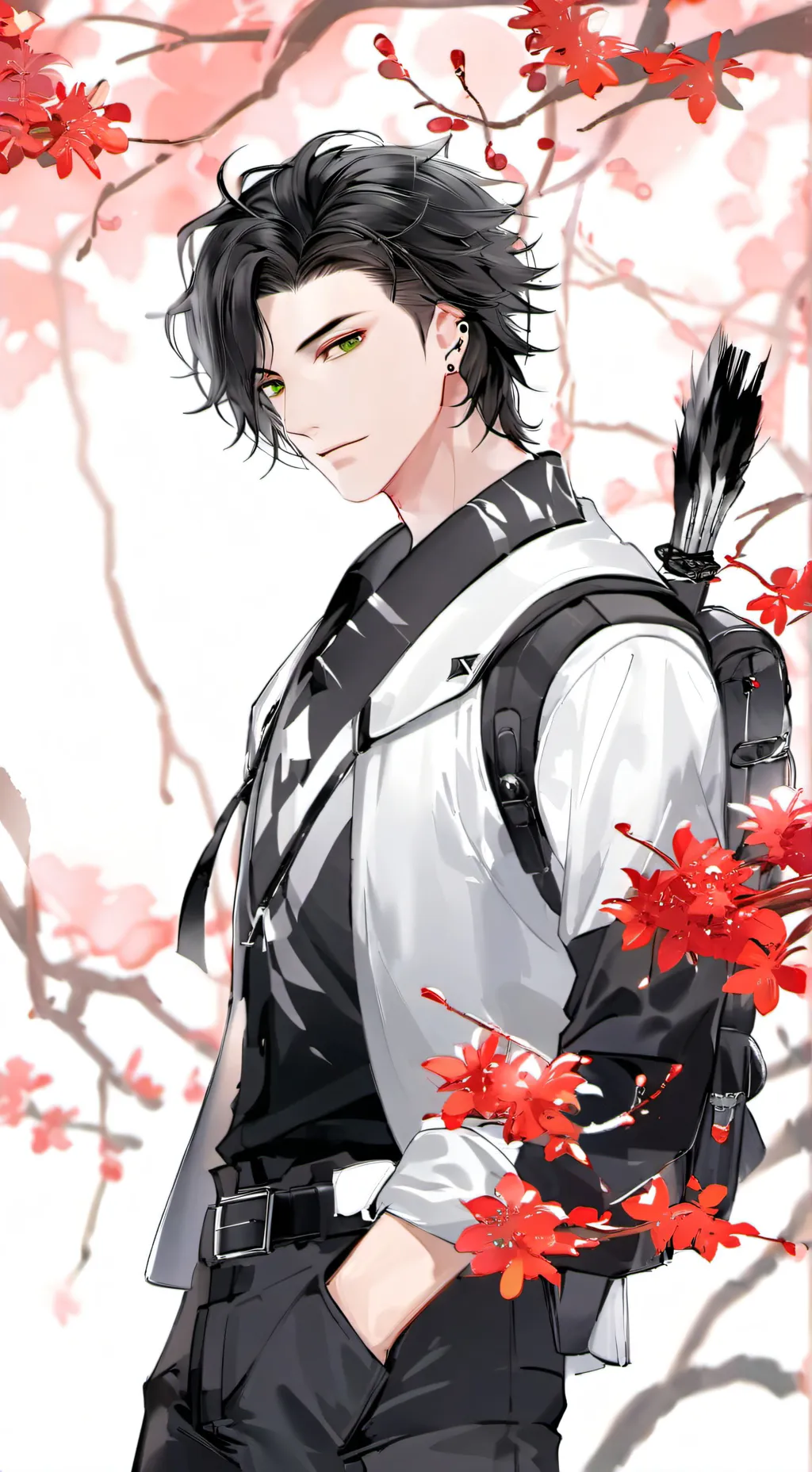 ai character: Sebastian  background