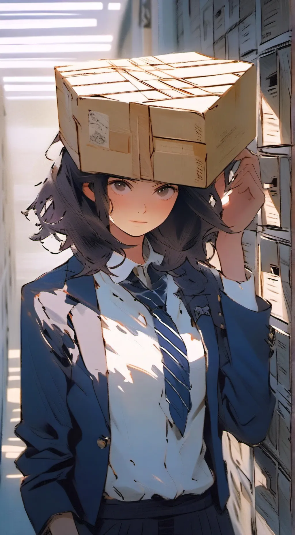 ai character: a mean school background