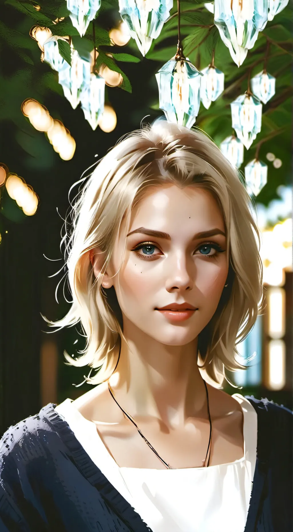 ai character: beauty school background