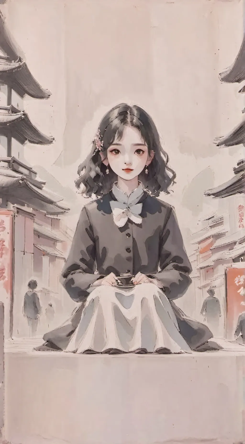 ai character: Xinyi Guo background