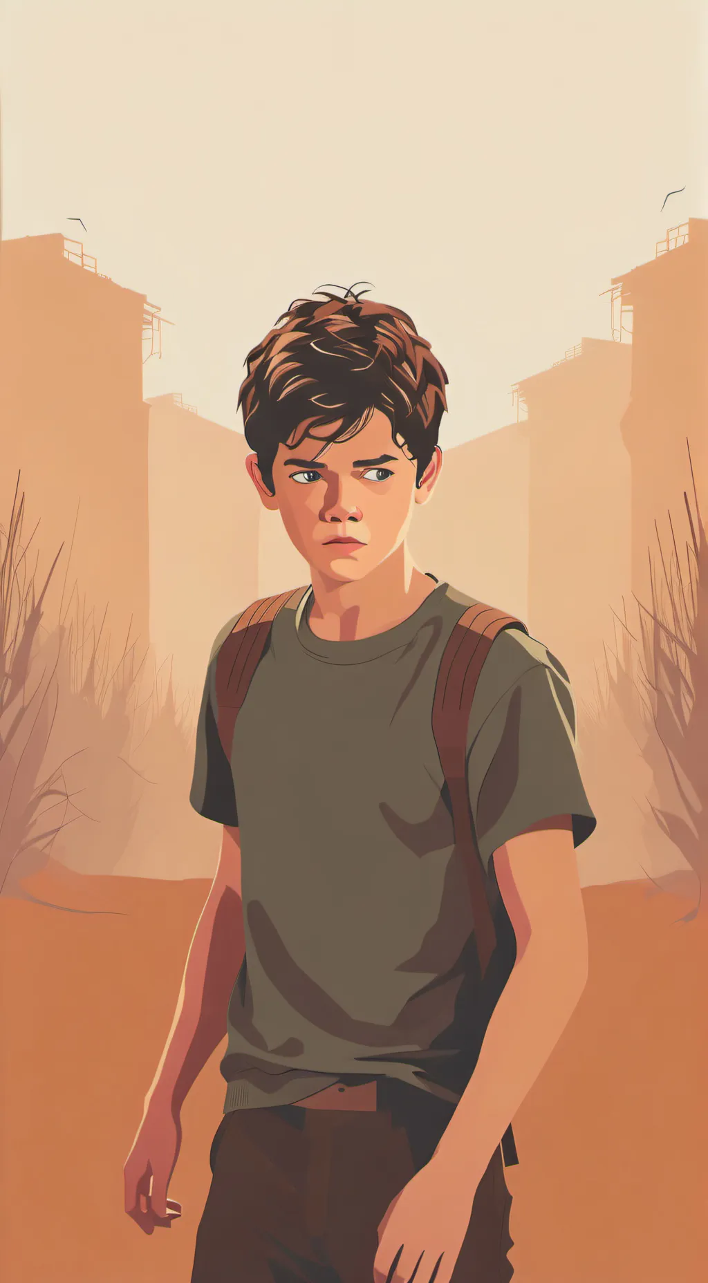 ai character: The Maze Runner background